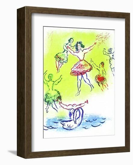 Plafond de l'Opéra: Le Lac Des Cygnes-Marc Chagall-Framed Collectable Print