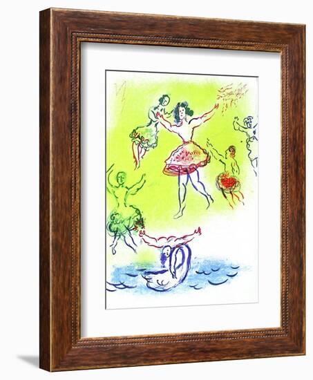 Plafond de l'Opéra: Le Lac Des Cygnes-Marc Chagall-Framed Collectable Print