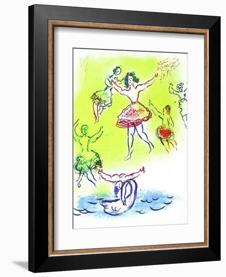 Plafond de l'Opéra: Le Lac Des Cygnes-Marc Chagall-Framed Collectable Print