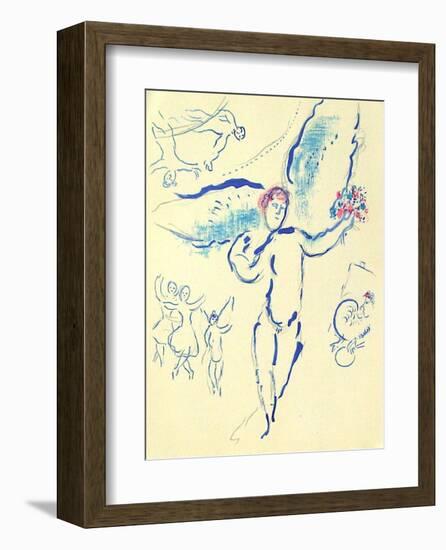 Plafond de l'Opéra: Loiseau de Feu-Marc Chagall-Framed Collectable Print