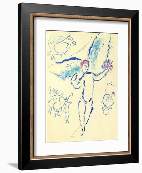 Plafond de l'Opéra: Loiseau de Feu-Marc Chagall-Framed Collectable Print