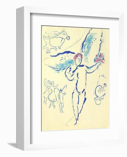 Plafond de l'Opéra: Loiseau de Feu-Marc Chagall-Framed Collectable Print