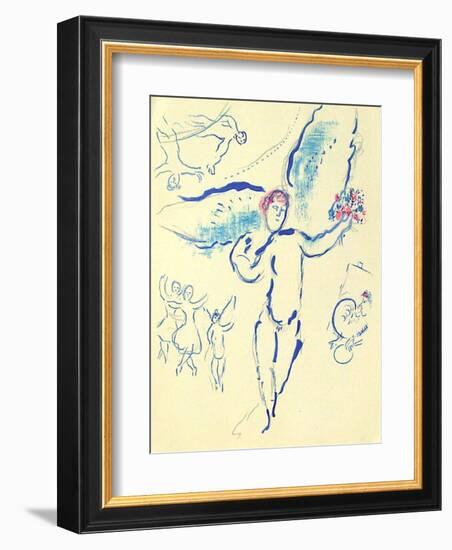 Plafond de l'Opéra: Loiseau de Feu-Marc Chagall-Framed Collectable Print