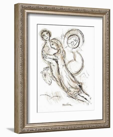 Plafond de l'Opéra: Romeo et Juliette-Marc Chagall-Framed Premium Edition