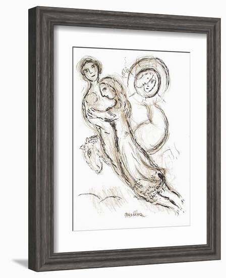 Plafond de l'Opéra: Romeo et Juliette-Marc Chagall-Framed Premium Edition