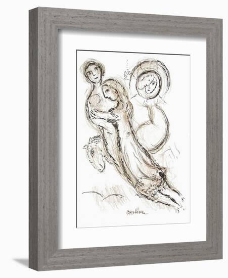 Plafond de l'Opéra: Romeo et Juliette-Marc Chagall-Framed Premium Edition