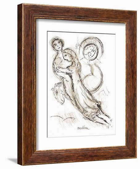 Plafond de l'Opéra: Romeo et Juliette-Marc Chagall-Framed Premium Edition