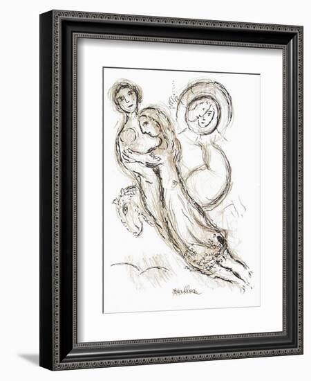 Plafond de l'Opéra: Romeo et Juliette-Marc Chagall-Framed Premium Edition