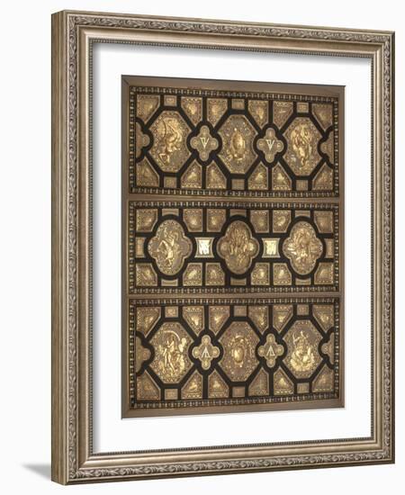 Plafond de la chambre d'Henri II-null-Framed Giclee Print