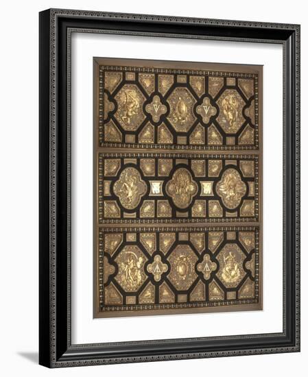 Plafond de la chambre d'Henri II-null-Framed Giclee Print