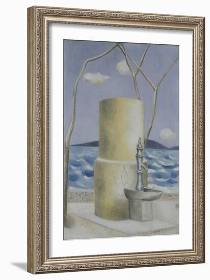 Plage, 1928 (Oil on Canvas)-Paul Nash-Framed Giclee Print