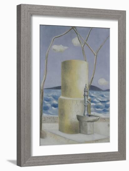 Plage, 1928 (Oil on Canvas)-Paul Nash-Framed Giclee Print