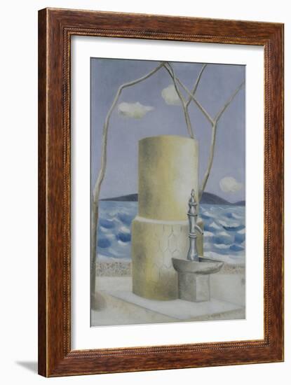 Plage, 1928 (Oil on Canvas)-Paul Nash-Framed Giclee Print