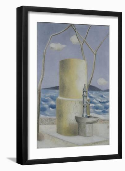 Plage, 1928 (Oil on Canvas)-Paul Nash-Framed Giclee Print