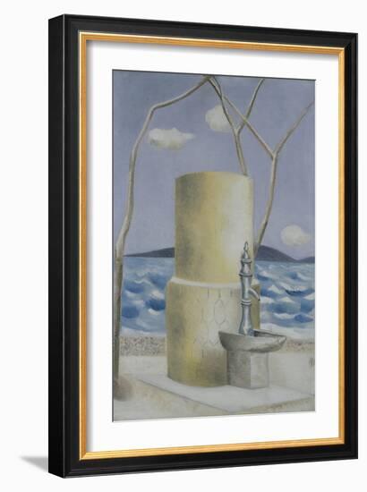 Plage, 1928 (Oil on Canvas)-Paul Nash-Framed Giclee Print