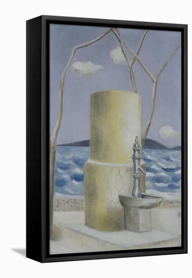 Plage, 1928 (Oil on Canvas)-Paul Nash-Framed Premier Image Canvas