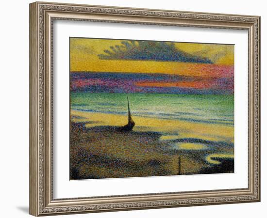 Plage a Heist. 1891-92-Georges Lemmen-Framed Giclee Print