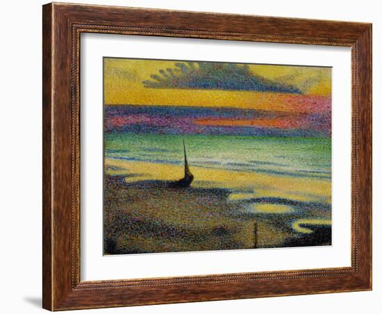 Plage a Heist. 1891-92-Georges Lemmen-Framed Giclee Print