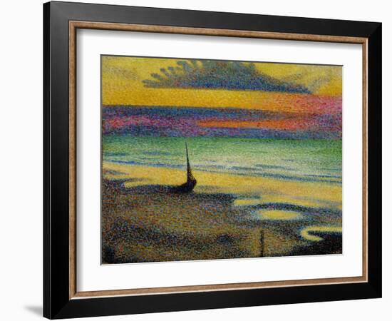 Plage a Heist. 1891-92-Georges Lemmen-Framed Giclee Print