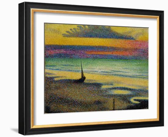 Plage a Heist. 1891-92-Georges Lemmen-Framed Giclee Print