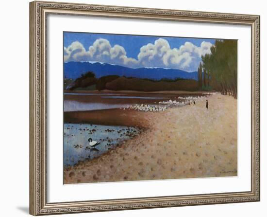 Plage à Vidy, c.1925-Felix Valloton-Framed Art Print