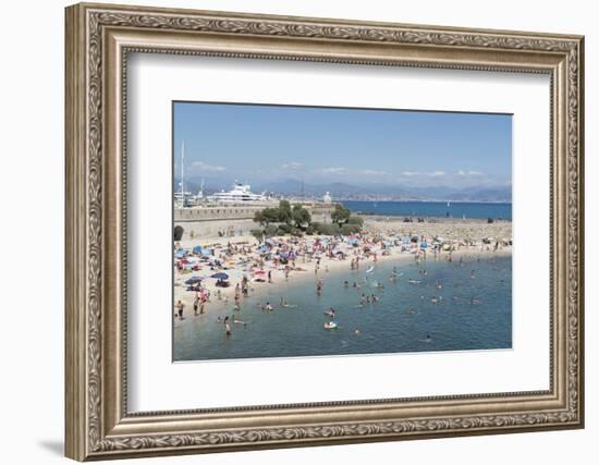 Plage de la Gravette, Antibes, Alpes-Maritimes, Cote d'Azur, Provence, French Riviera, France, Medi-Fraser Hall-Framed Photographic Print