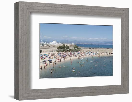 Plage de la Gravette, Antibes, Alpes-Maritimes, Cote d'Azur, Provence, French Riviera, France, Medi-Fraser Hall-Framed Photographic Print