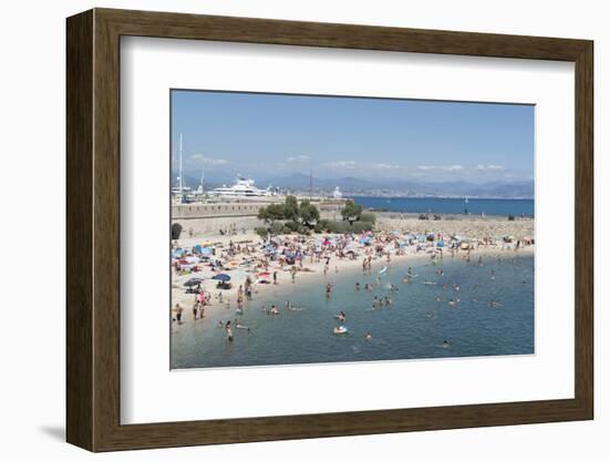 Plage de la Gravette, Antibes, Alpes-Maritimes, Cote d'Azur, Provence, French Riviera, France, Medi-Fraser Hall-Framed Photographic Print