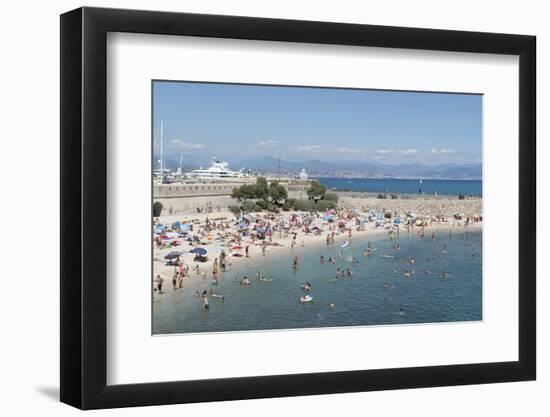 Plage de la Gravette, Antibes, Alpes-Maritimes, Cote d'Azur, Provence, French Riviera, France, Medi-Fraser Hall-Framed Photographic Print