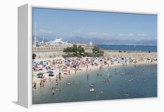 Plage de la Gravette, Antibes, Alpes-Maritimes, Cote d'Azur, Provence, French Riviera, France, Medi-Fraser Hall-Framed Premier Image Canvas