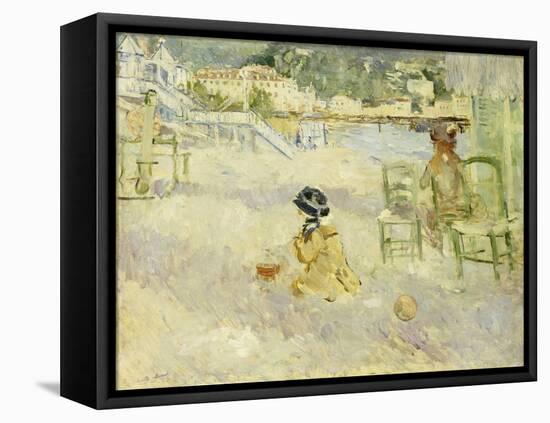 Plage de Nice, 1882-Berthe Morisot-Framed Premier Image Canvas