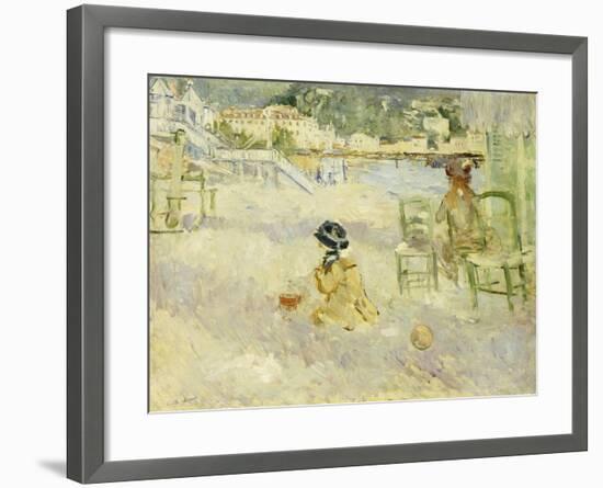 Plage de Nice, 1882-Berthe Morisot-Framed Giclee Print