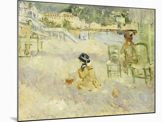 Plage de Nice, 1882-Berthe Morisot-Mounted Giclee Print