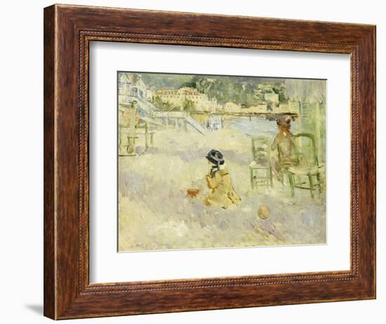 Plage de Nice, 1882-Berthe Morisot-Framed Giclee Print