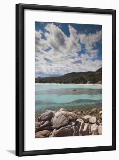 Plage De Palombaggia Beach, Porto Vecchio, Corsica, France-Walter Bibikow-Framed Photographic Print