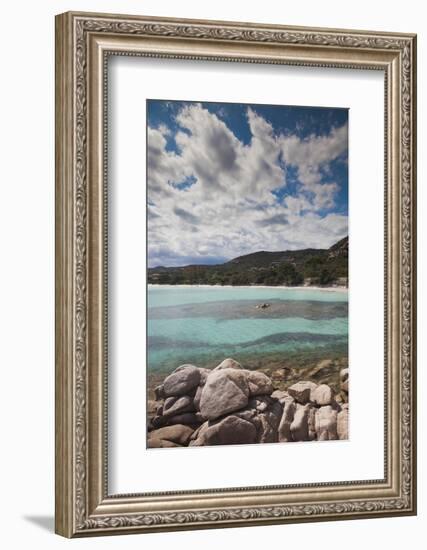 Plage De Palombaggia Beach, Porto Vecchio, Corsica, France-Walter Bibikow-Framed Photographic Print