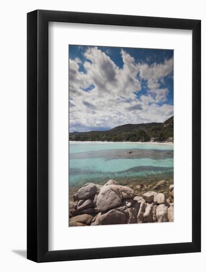 Plage De Palombaggia Beach, Porto Vecchio, Corsica, France-Walter Bibikow-Framed Photographic Print