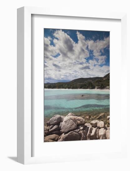 Plage De Palombaggia Beach, Porto Vecchio, Corsica, France-Walter Bibikow-Framed Photographic Print