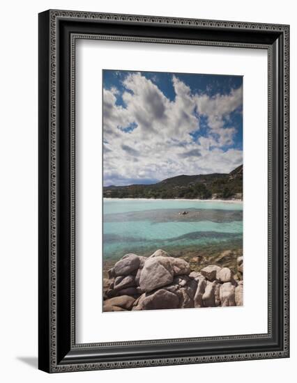 Plage De Palombaggia Beach, Porto Vecchio, Corsica, France-Walter Bibikow-Framed Photographic Print