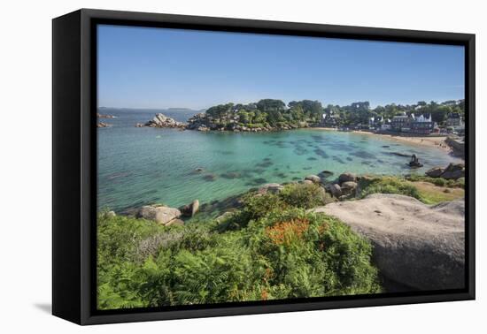 Plage De Saint Guirec-Philippe Manguin-Framed Premier Image Canvas