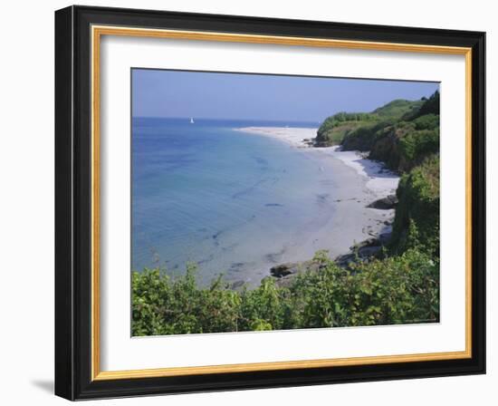 Plage Des Grands Sables Beach, Groix Island, Brittany, France, Europe-Guy Thouvenin-Framed Photographic Print