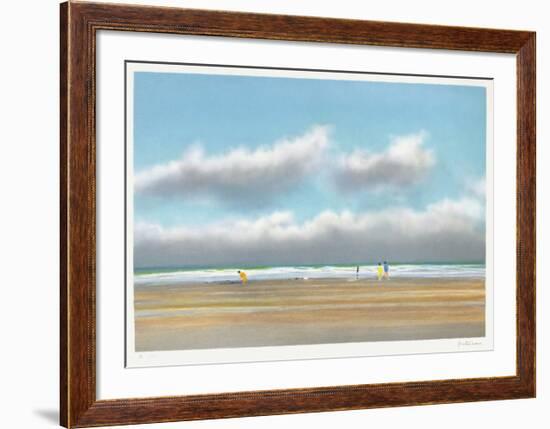 Plage du Miramar à Biarritz-Pierre Doutreleau-Framed Collectable Print