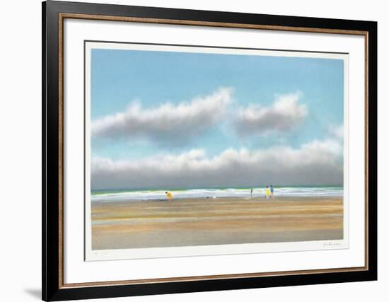 Plage du Miramar à Biarritz-Pierre Doutreleau-Framed Collectable Print