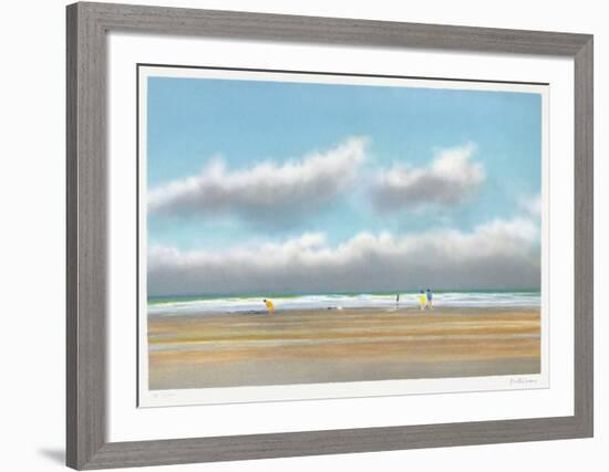 Plage du Miramar à Biarritz-Pierre Doutreleau-Framed Collectable Print