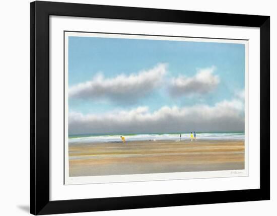 Plage du Miramar à Biarritz-Pierre Doutreleau-Framed Collectable Print