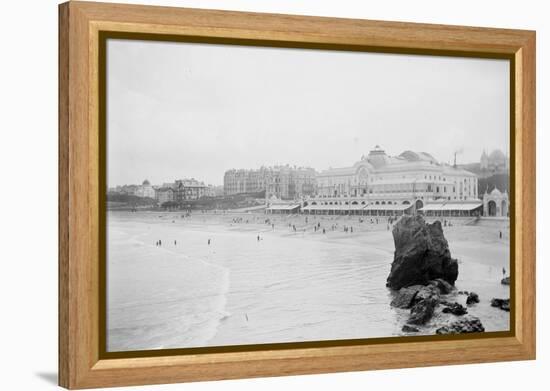 Plage-null-Framed Premier Image Canvas