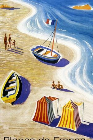 Beach Scenes Vintage Posters & Wall Art Prints | Art.com