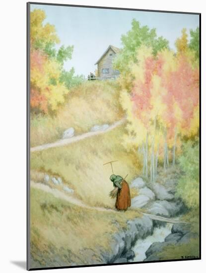 Plague, 1911 watercolor on paper-Theodor Severin Kittelsen-Mounted Giclee Print