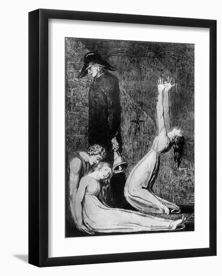 Plague by William Blake-William Blake-Framed Giclee Print