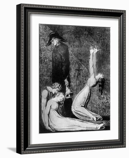 Plague by William Blake-William Blake-Framed Giclee Print